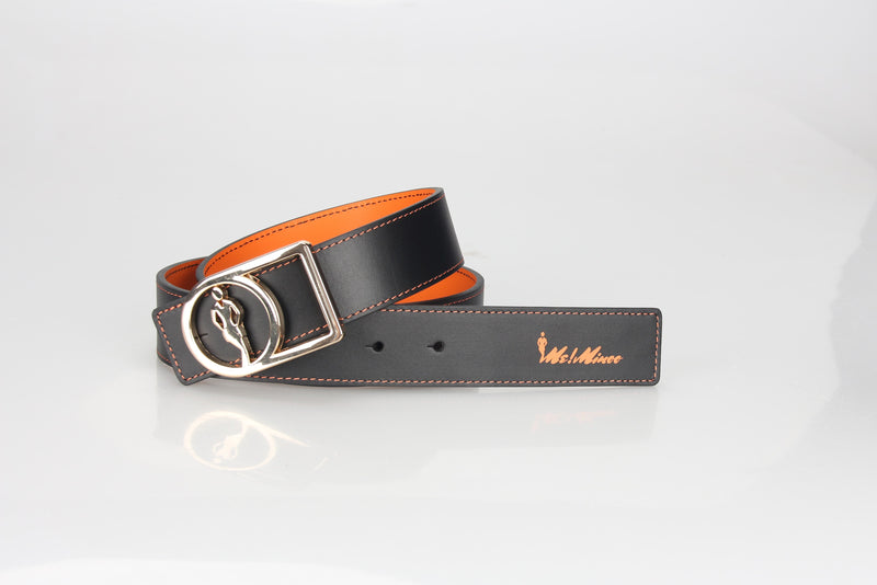 Orange-Black reversible Belt
