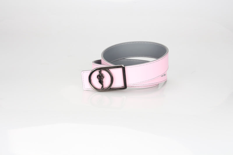Light Pink-Gray reversible Belt
