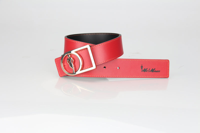 Red-Black reversible Belt